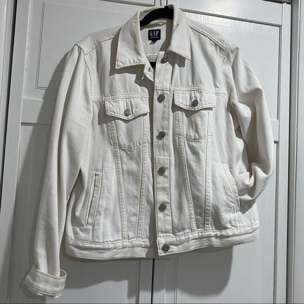 White Jean Jacket (Gap)
